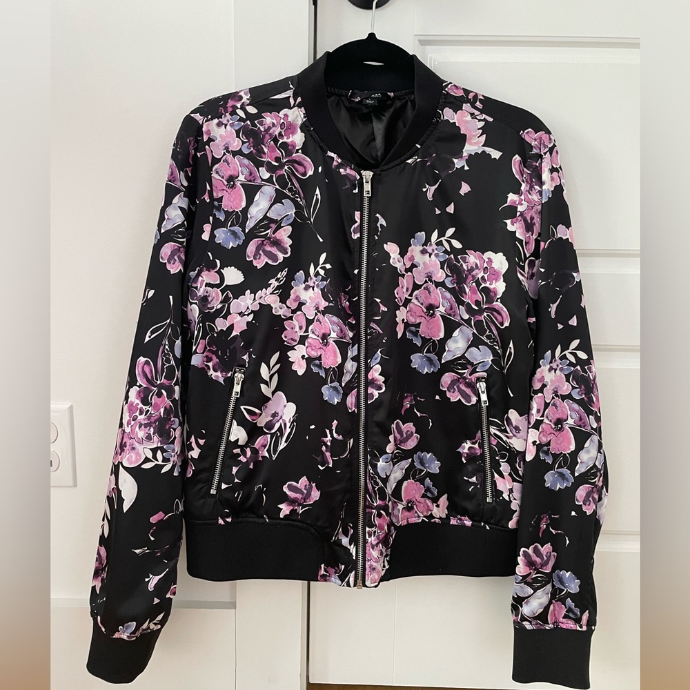 Floral Bomber Jacket